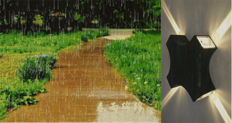 Won Outdoor Waterproof Crossing Sconces