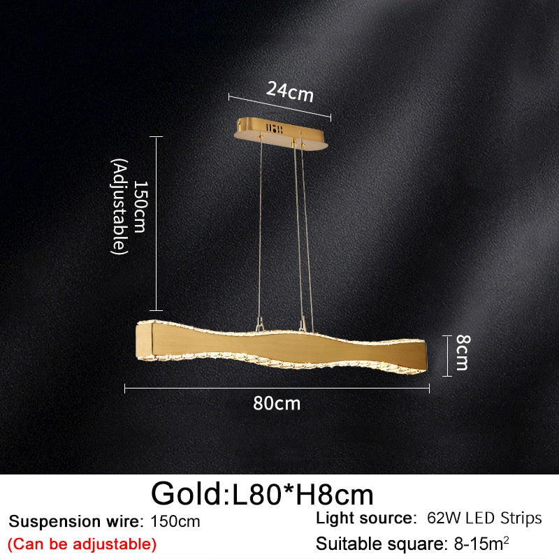 Ylk Modern Crystal Chandelier Fixture