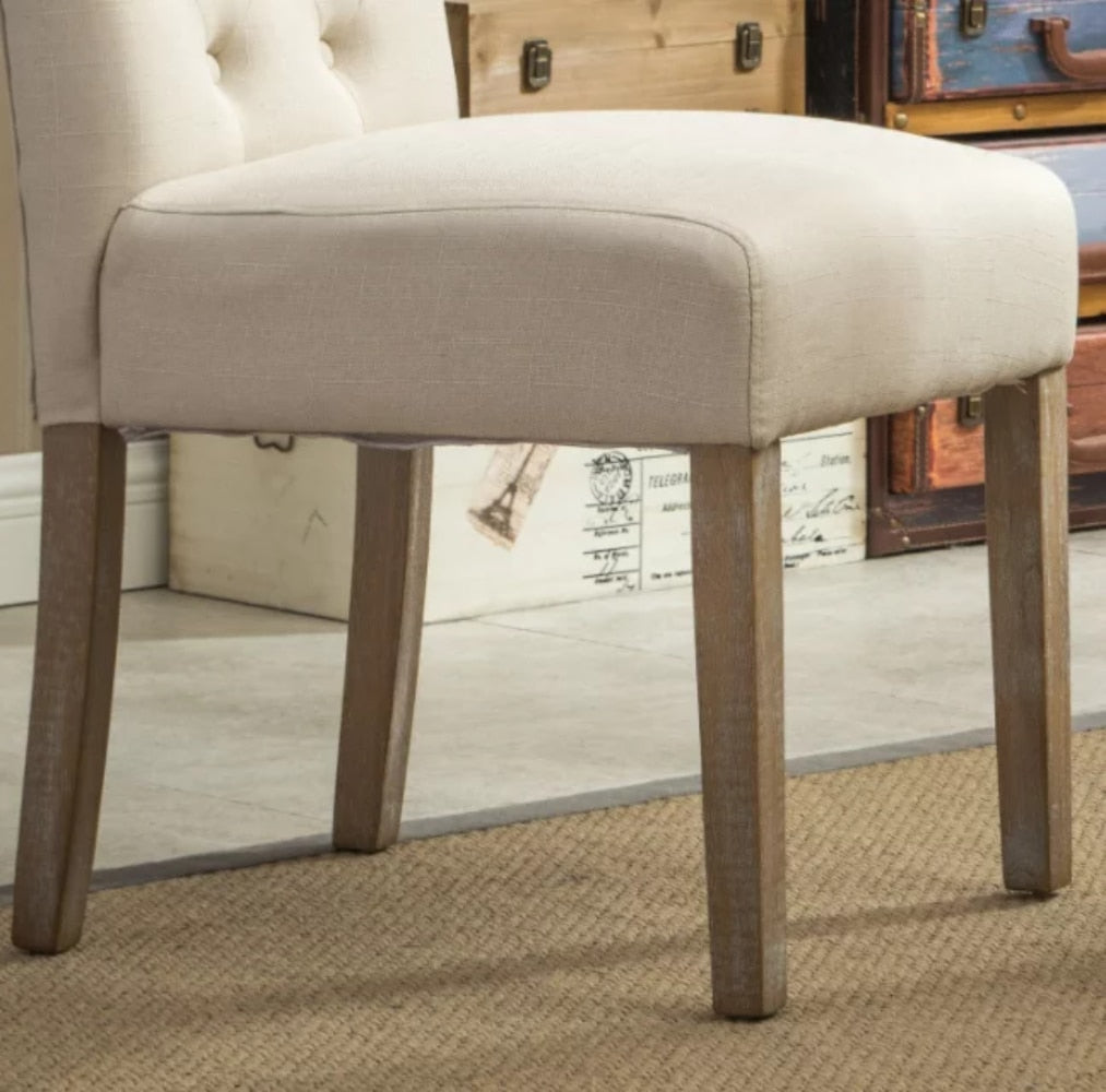 Soren - Nordic Mid-Century Dining Chair Set of 2 Tan Accent Chairs for Living Room