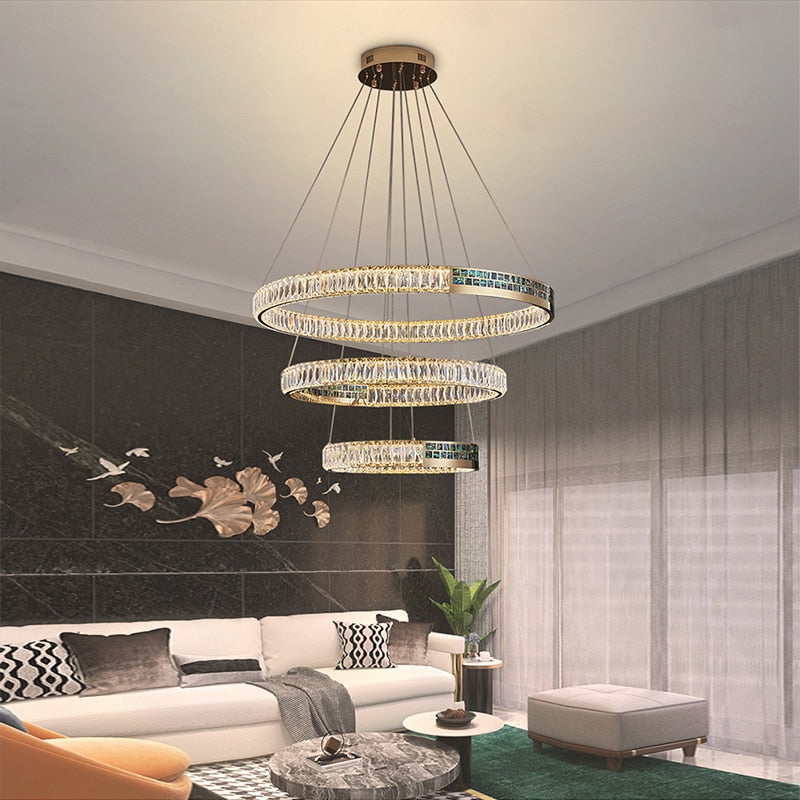 MAK Wall/Pendant Chandelier Luxury Hanging Lights Polished Shell High-end Ring Design