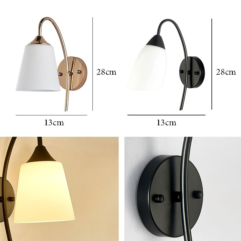 Oud Lea Black Gold Wall Lamp