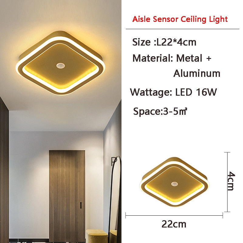 Human PIR Motion Sensor LED Ceiling Lamp