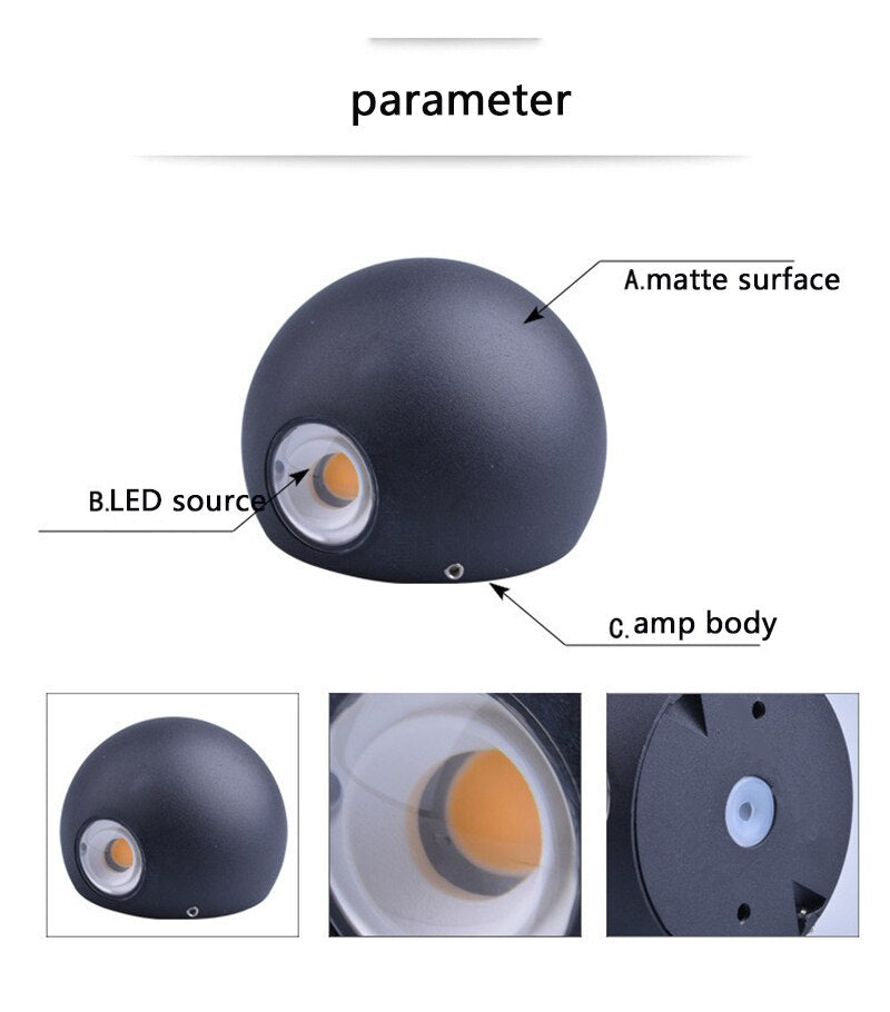 Won Outdoor Waterproof Crossing Sconces