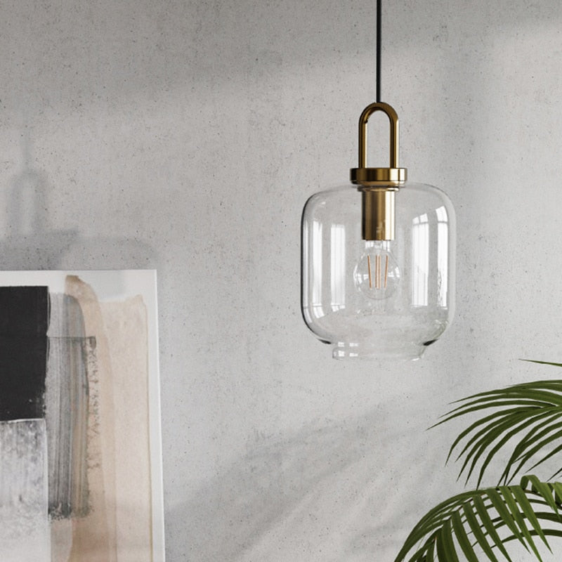 Wad Glass Pendant Light Fixture