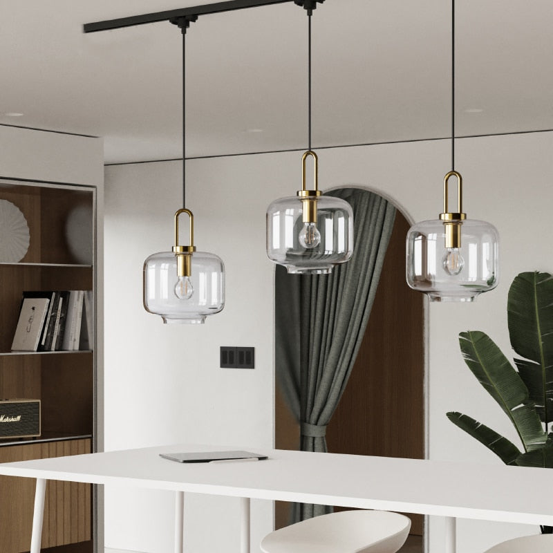 Wad Glass Pendant Light Fixture