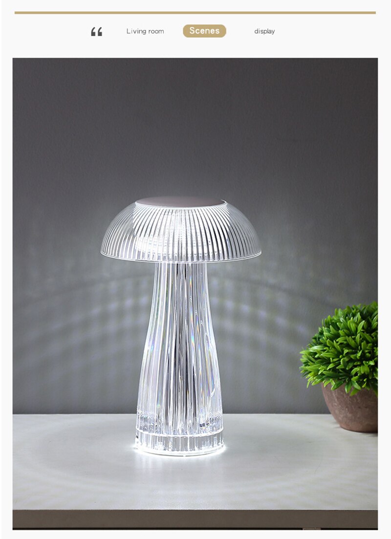 BAN Jellyfish lampshade LED night light table lamp