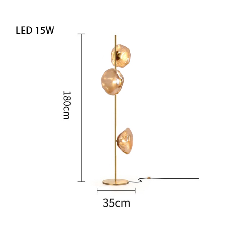 MAK Table/Floor/Stand Cloud Artistic Floor Lamps Glass LED Lighting Gray Nightlight