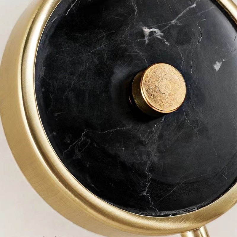 Oud Nordic Round Marble Sconce