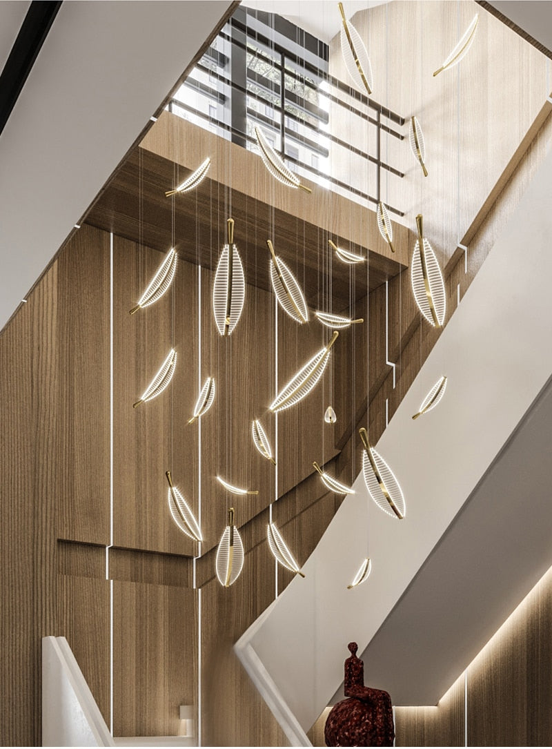 Ylk Feather Design LED Chandelier