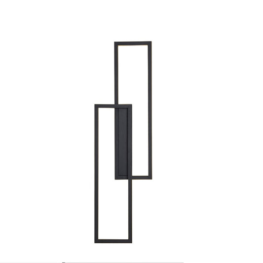 IIS LED Wall Sconces Black Rectangle Minimalist Wall Mounted Light