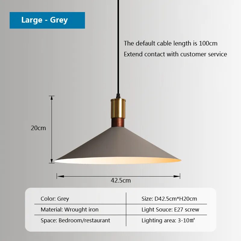 Nordic Industrial retro loft simple Hanging Light