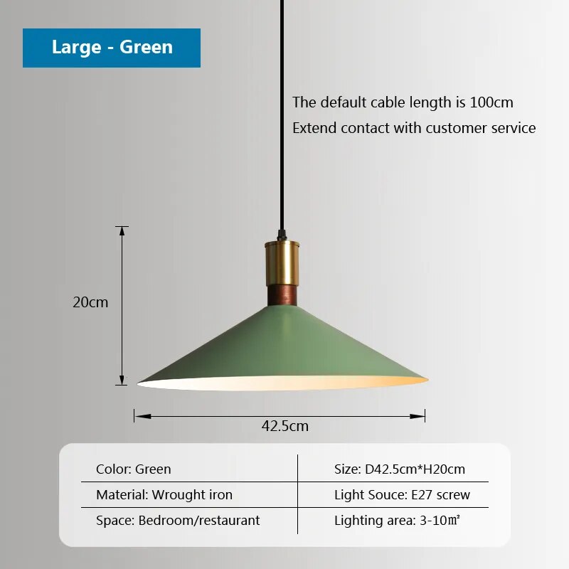 Nordic Industrial retro loft simple Hanging Light