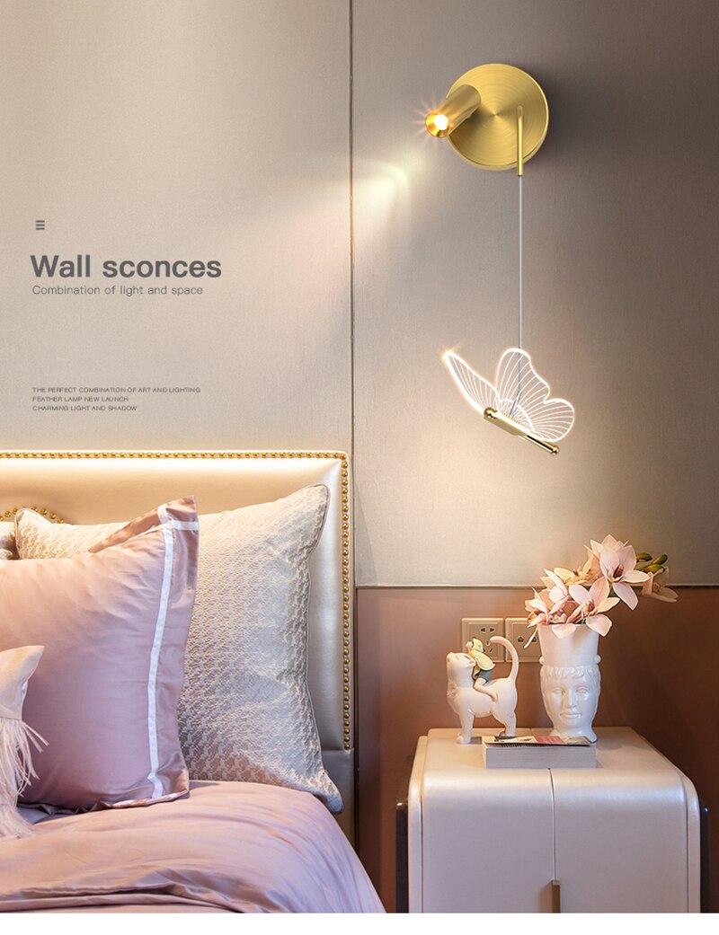 Lyf Nordic Butterfly Spotlight Wall Light