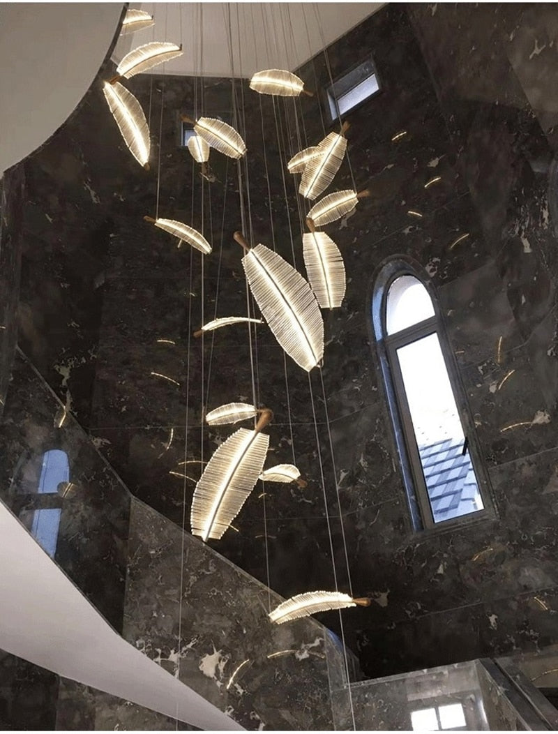 Ylk Feather Design LED Chandelier