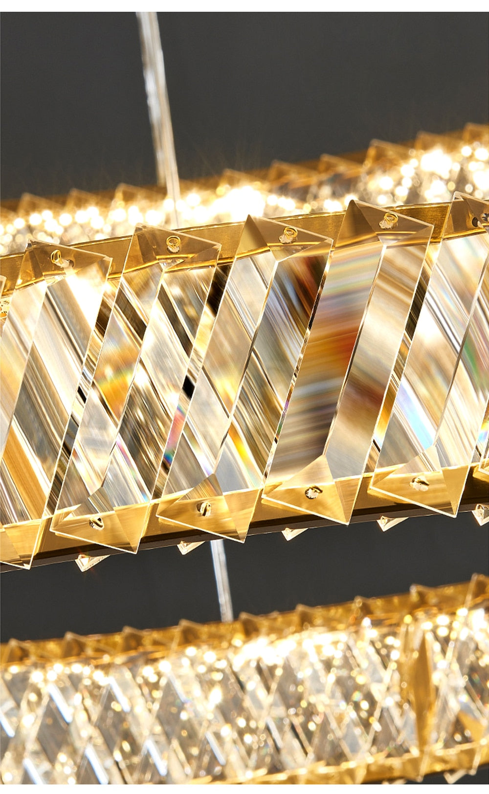 Mak Plafonnier Crystal Pendant Light