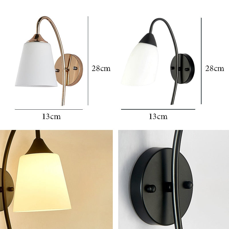 Oud Lea Black Gold Wall Lamp