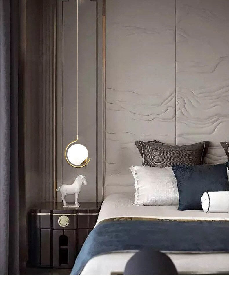 DAR Hafle - Glass Ball Modern LED Pendant Light