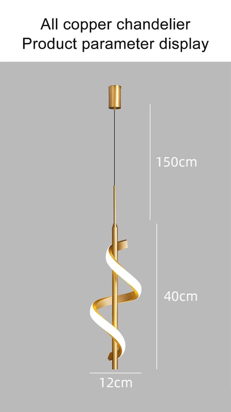 LYF Wall/Pendant The Spiral Lustre LED Light