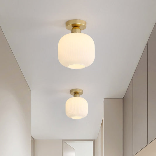 Wad Japanese-Style Glass Ceiling Lamp