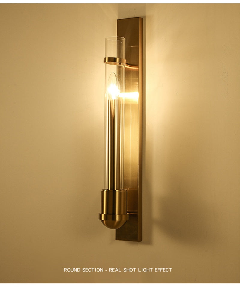 Win Modern Luxury Golden Wall Lamp