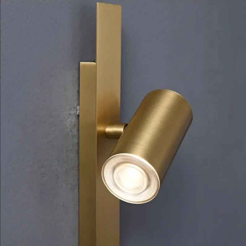 Trong minimalist Nordic style copper led wall lamp