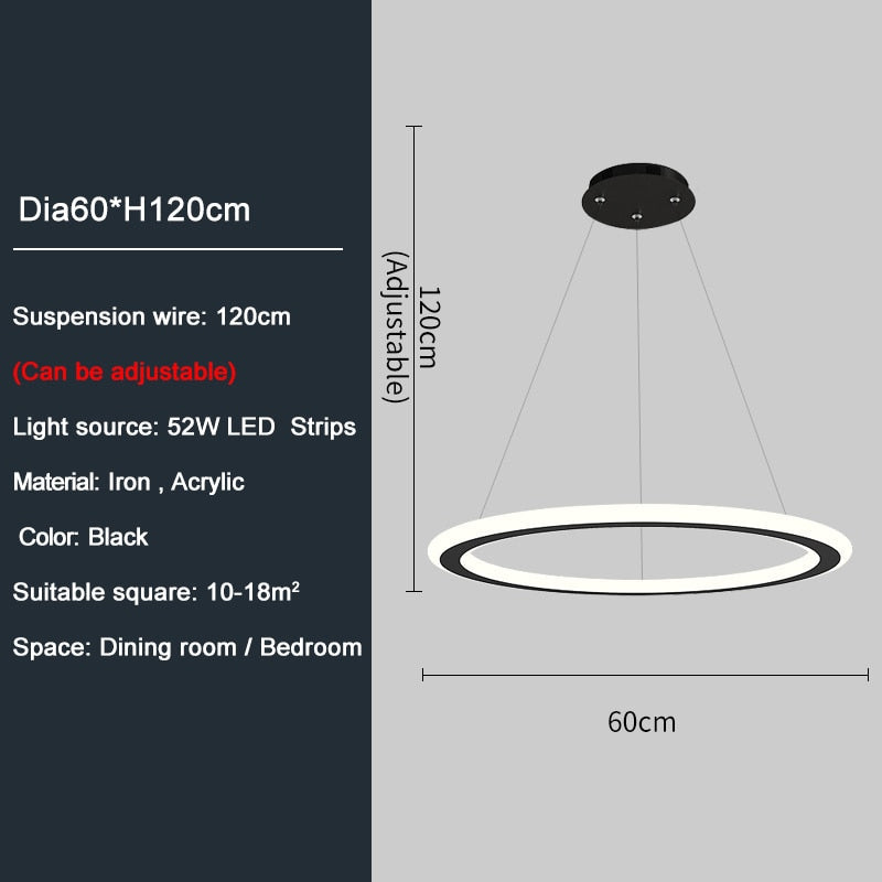 Ylk Ring Design LED Chandelier