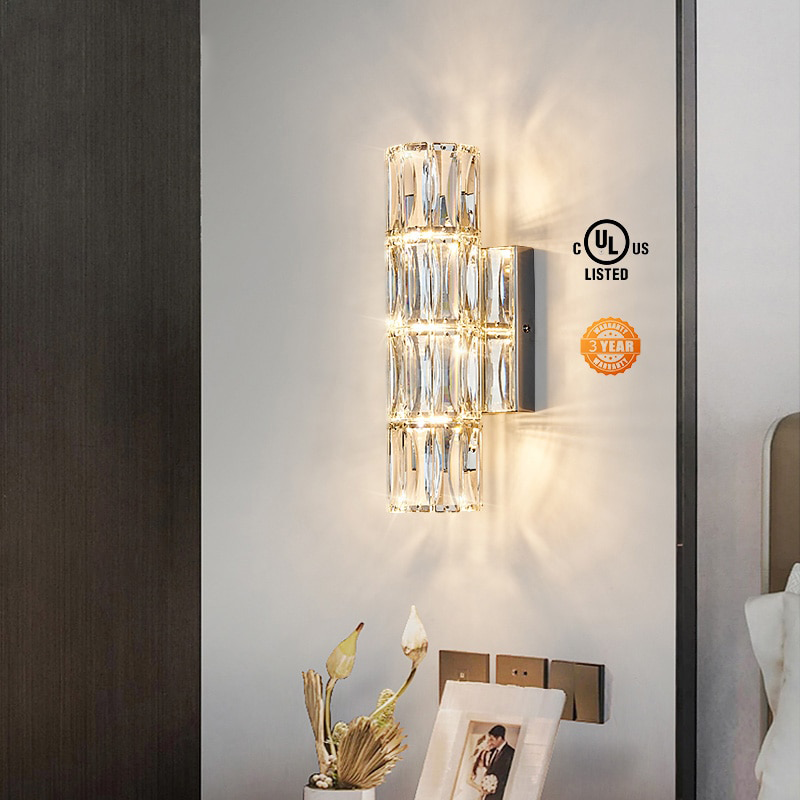 IIS Modern Wall Lamp Interior Lighting Silver Finish G4 Wall Fixture