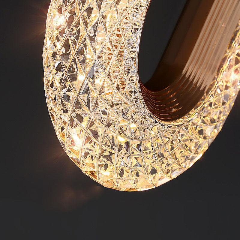 LYF Miraa Oval/Round Crystal Modern LED Wall Lamp