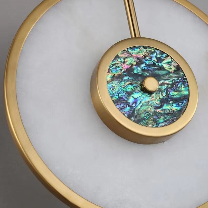 Oud Nordic Round Marble Sconce