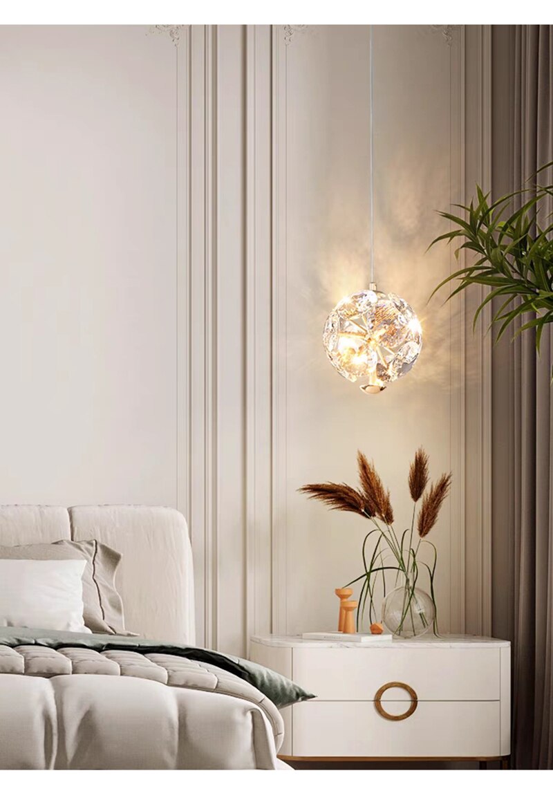 LYF Emerald LED Nordic Pendant Lights Crystal Hanging Lamp