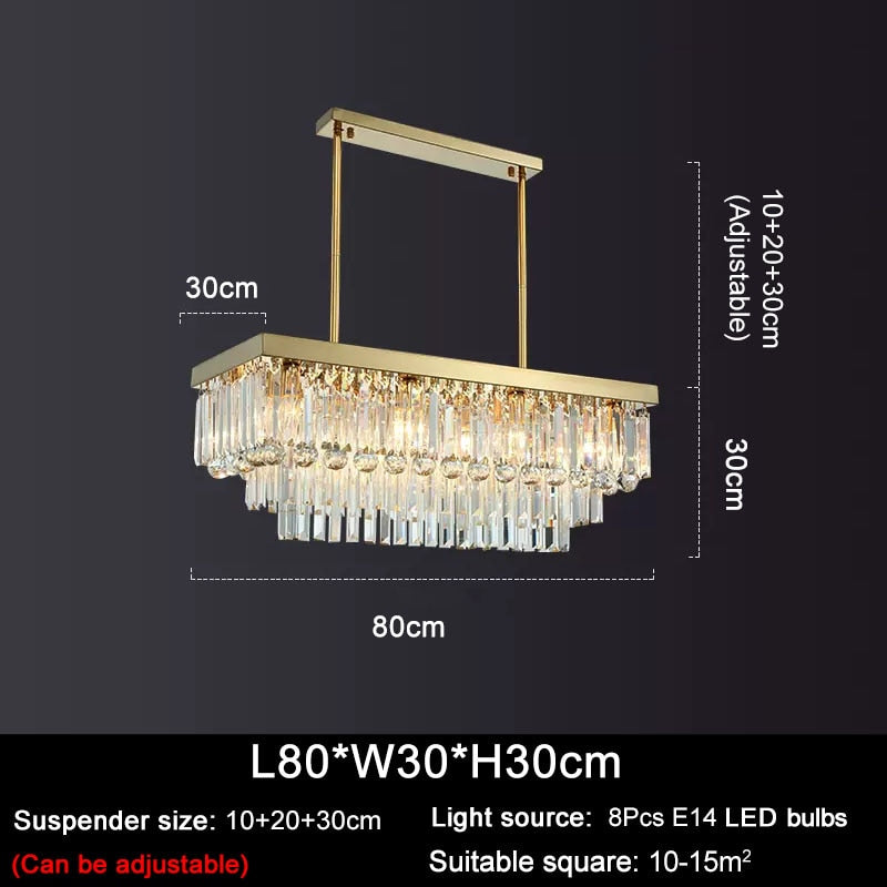 Ylk Willow Modern Crystal Chandelier