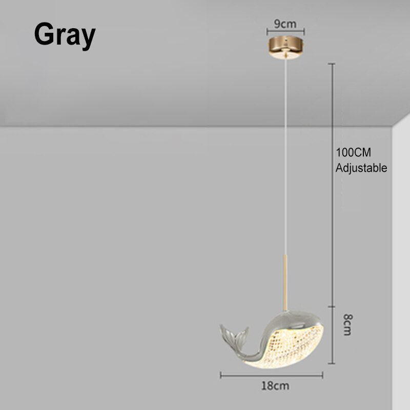 BAN Whale Modern LED Pendant Light