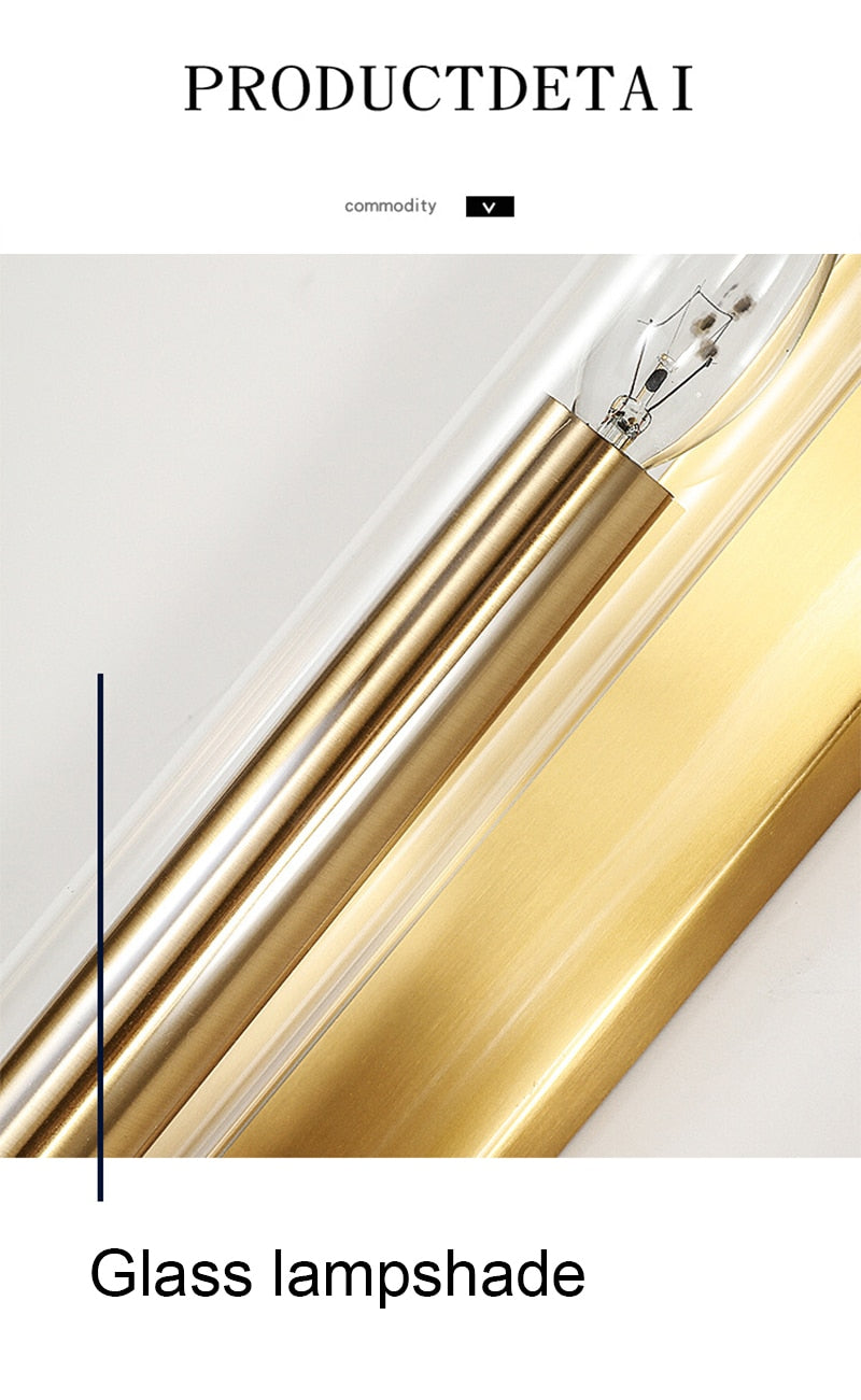 Win Modern Luxury Golden Wall Lamp