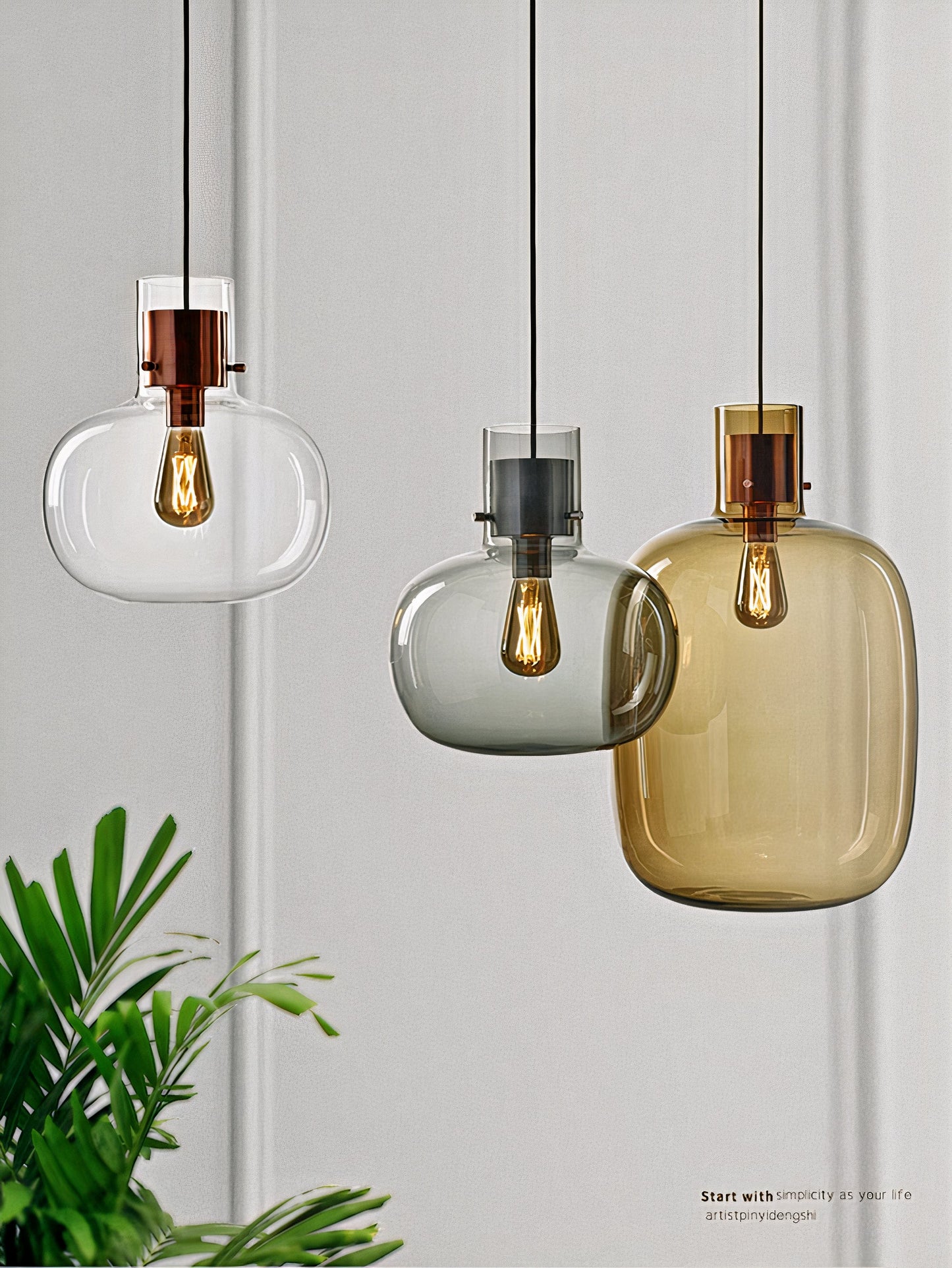 Wad Jar Vintage LED Pendant Light