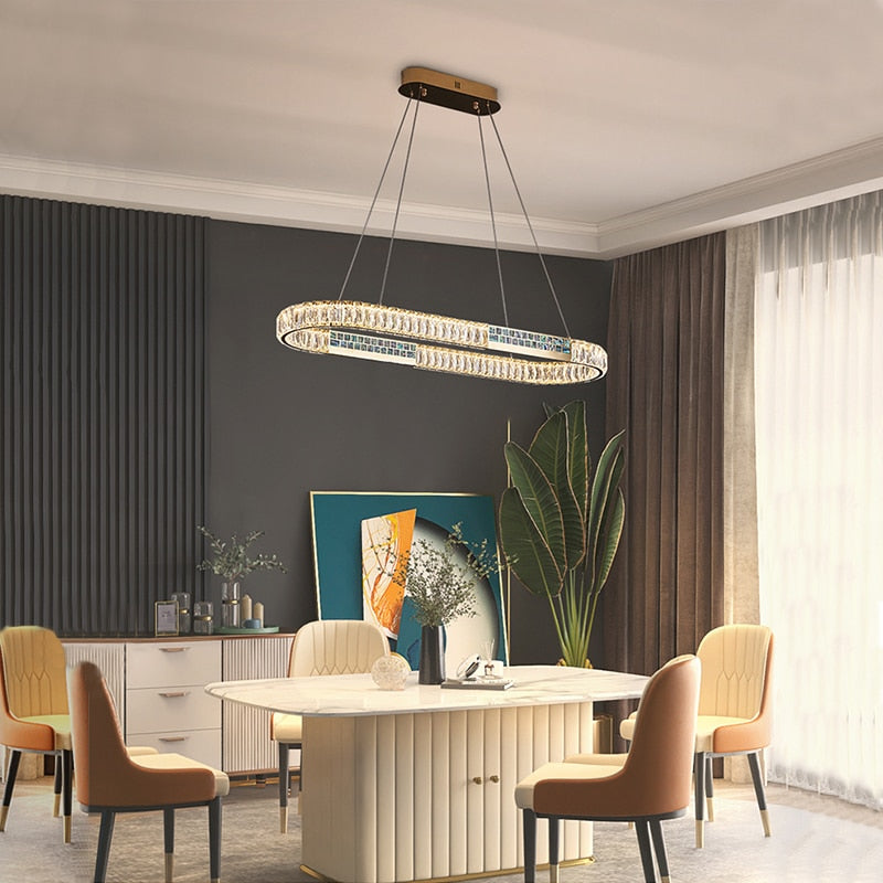 MAK Wall/Pendant Chandelier Luxury Hanging Lights Polished Shell High-end Ring Design