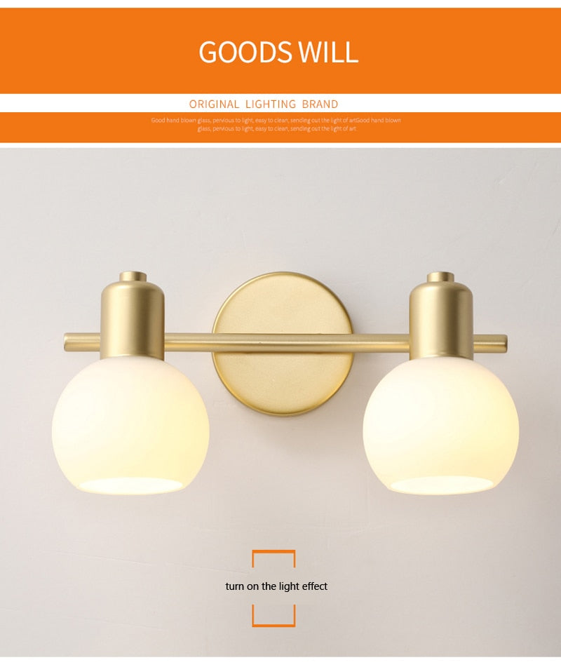 Wad Copper Industrial Wall Lamp