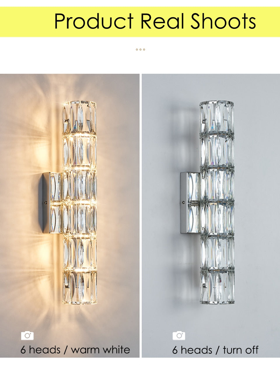 IIS Modern Wall Lamp Interior Lighting Silver Finish G4 Wall Fixture