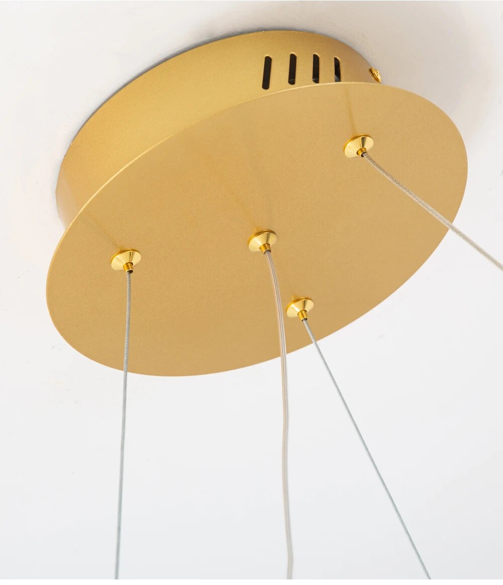 Ylk Black/Gold Spotlight Chandelier