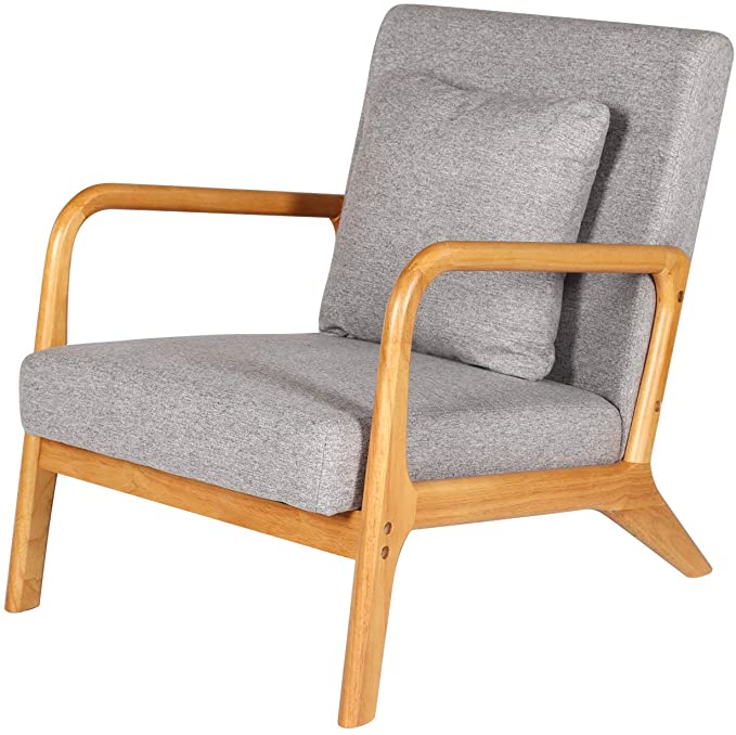 Maren - Living Room Accent Chairs Bedroom Chair Reading Armchair Indoor Wooden Chairs Reading Chair