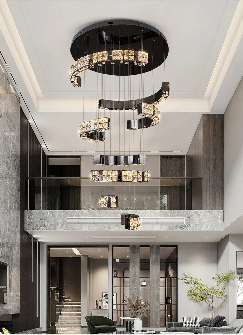 Ylk Memen Luxury Staircase Chandelier