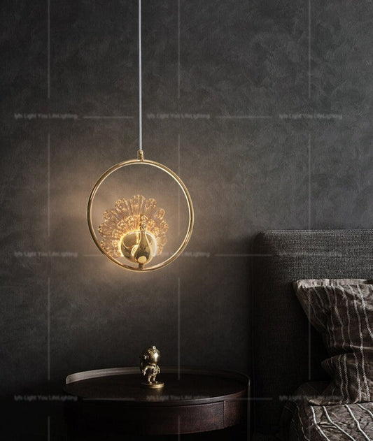 Lyf Peacock Lustre Pendant Light
