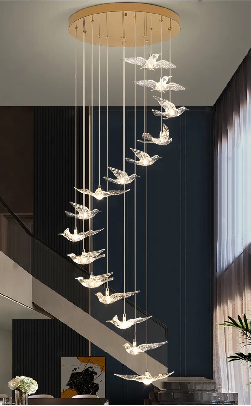 Ylk Bird Design Chandelier Light