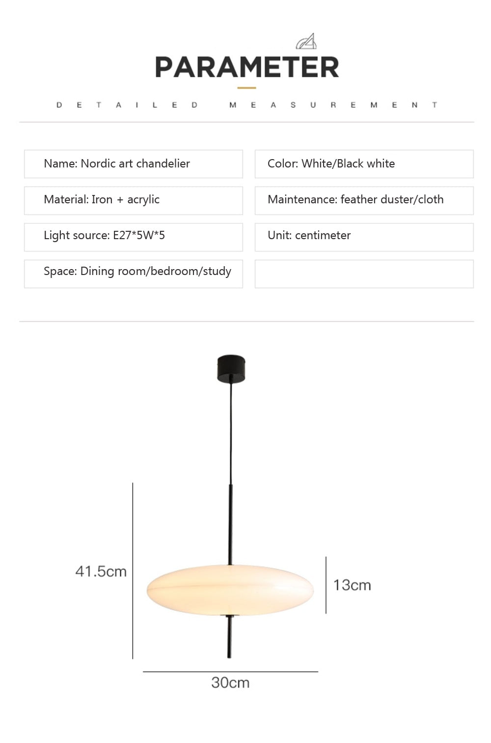 Wad Marino Modern LED Pendant Light