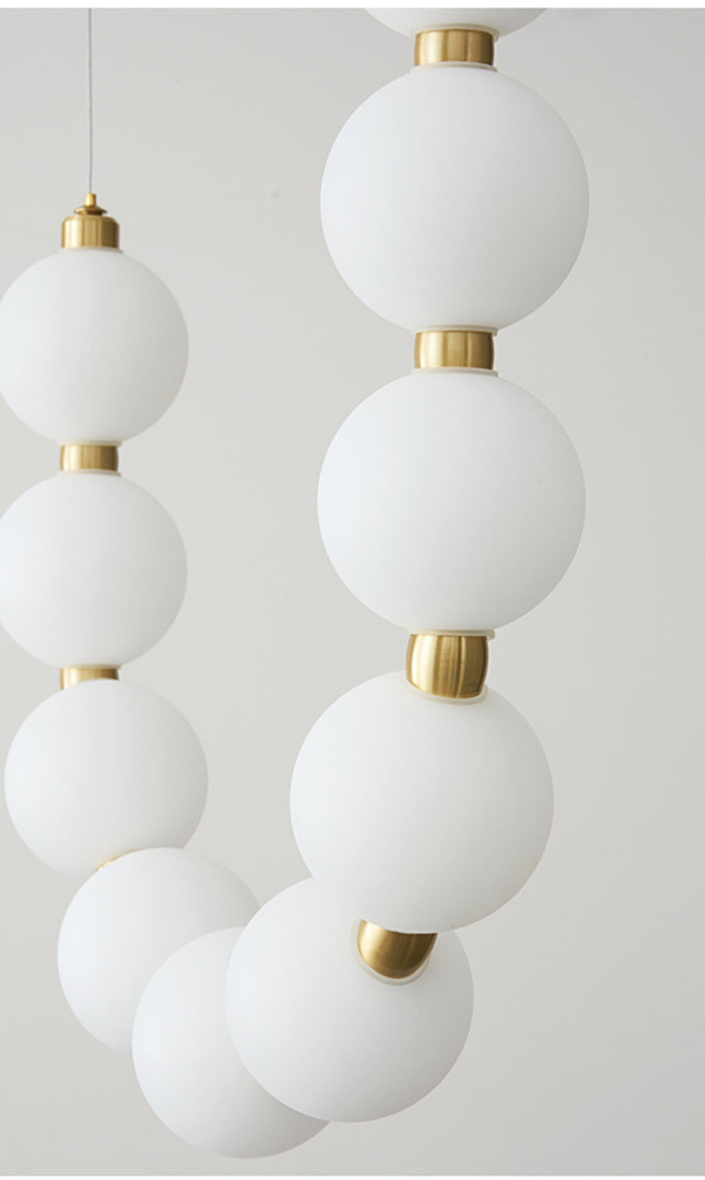 Mak Modern White Ball Pendant Light
