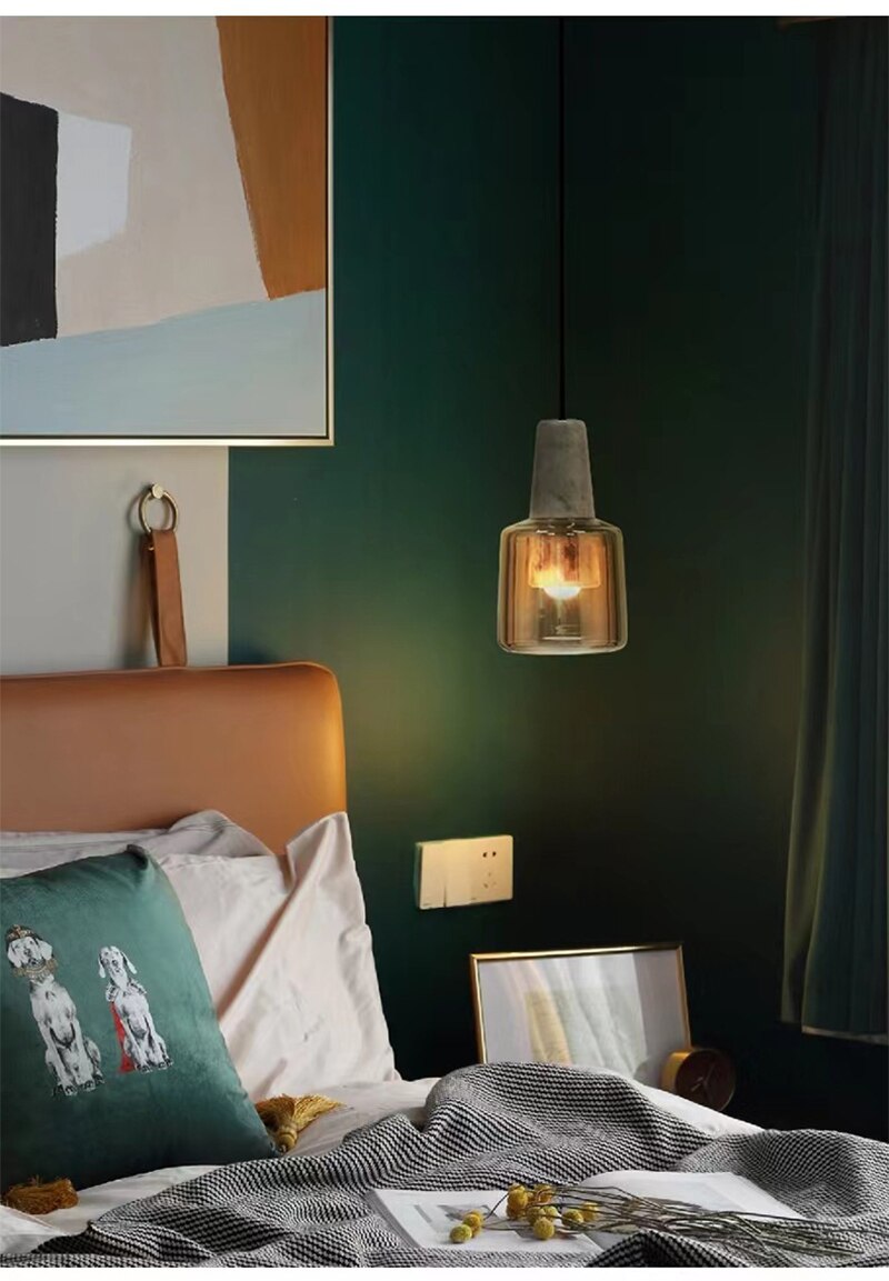 BAN Marble E27 LED pendant light modern Nordic hanging lamp