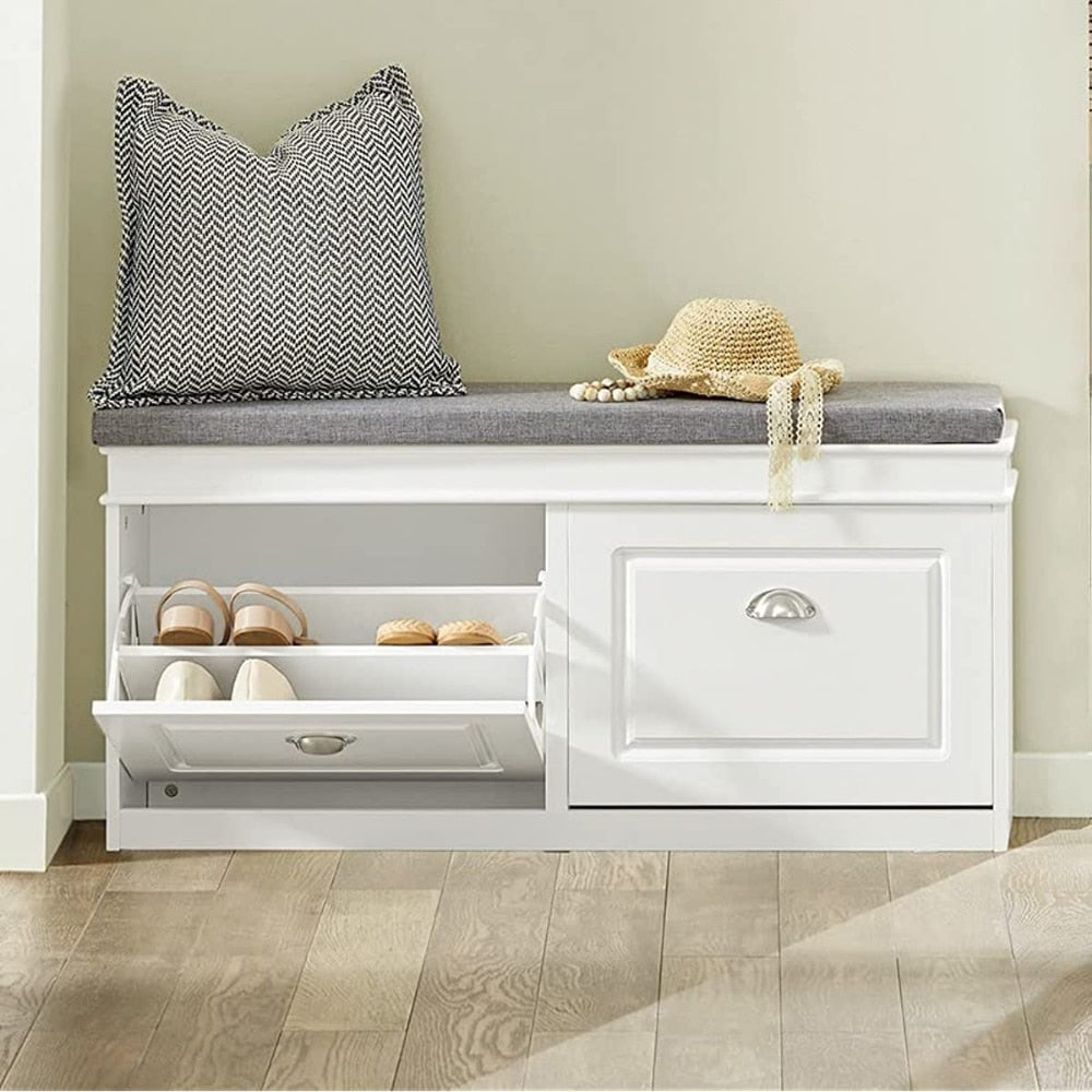 Ottilia - Storage Bench with Drawers Shoe Cabinet Entryway Shoe Storage Cabinet