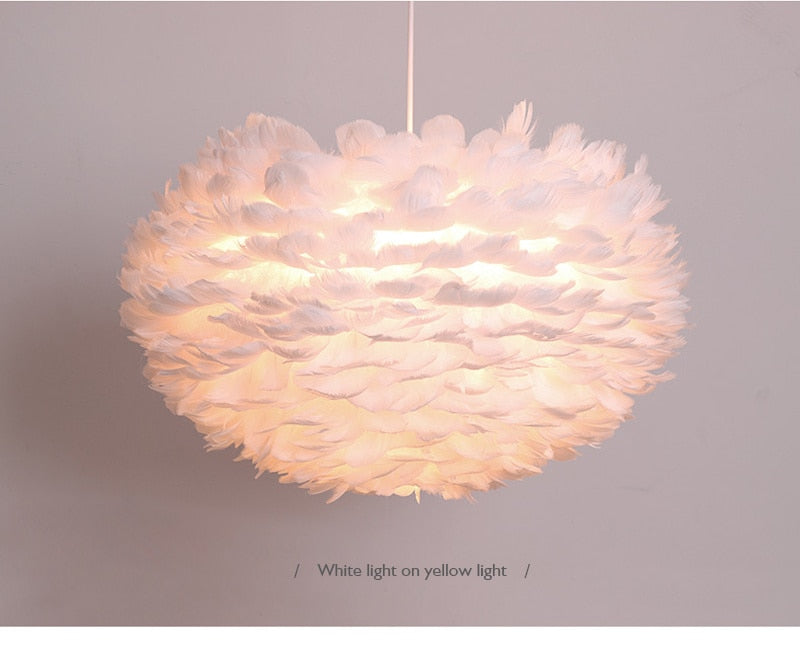 IIS Silki Feather Pendant Light Hanging Ceiling Light