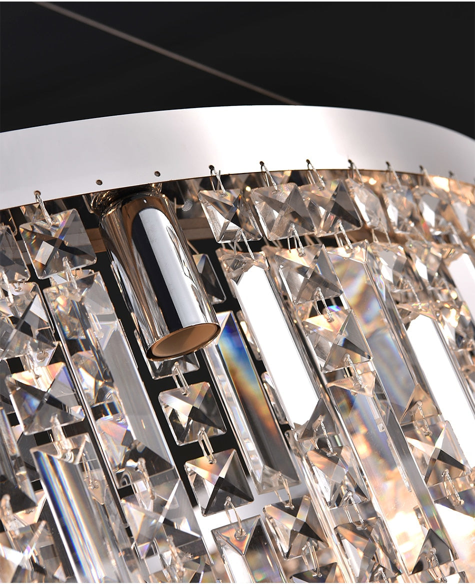 Ylk Violet Crystal Chandelier Decor