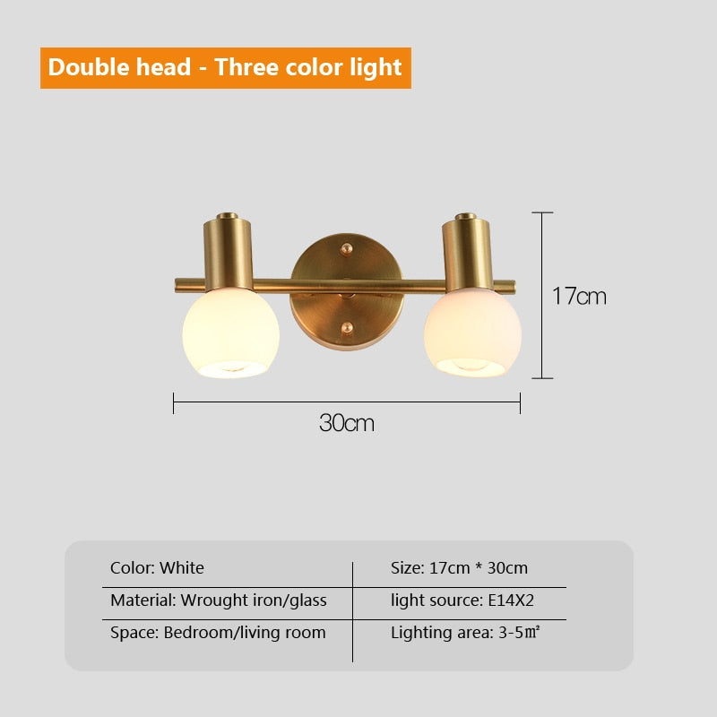 Wad Copper Industrial Wall Lamp