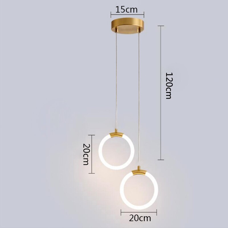 Oud Vitt Minimalist Gold Pendant Light